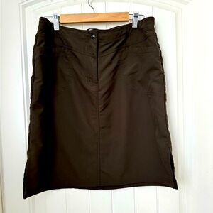 MEC brown/dark khaki activewear skirt. Size 12